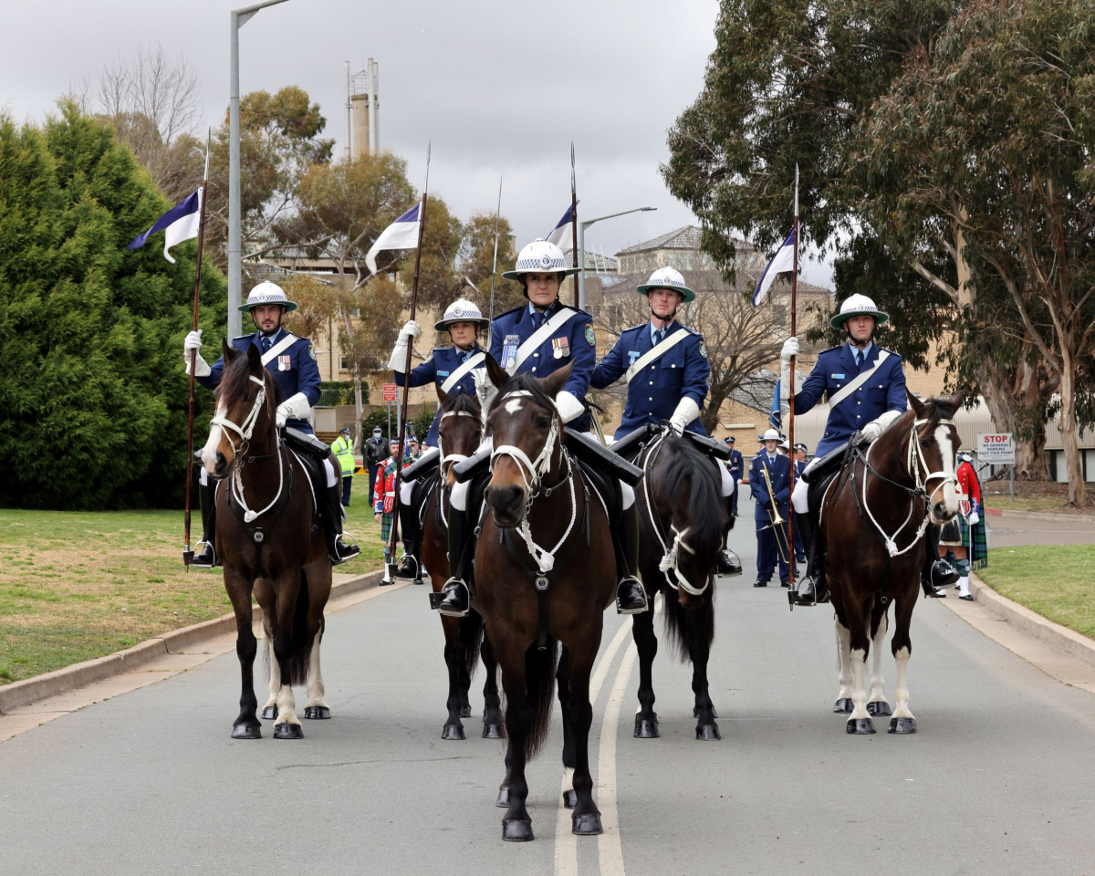 NSW Police Attestation Parade of Class 354 Governor of New South Wales